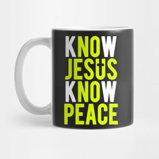 Know Jesus Know Peace Mug